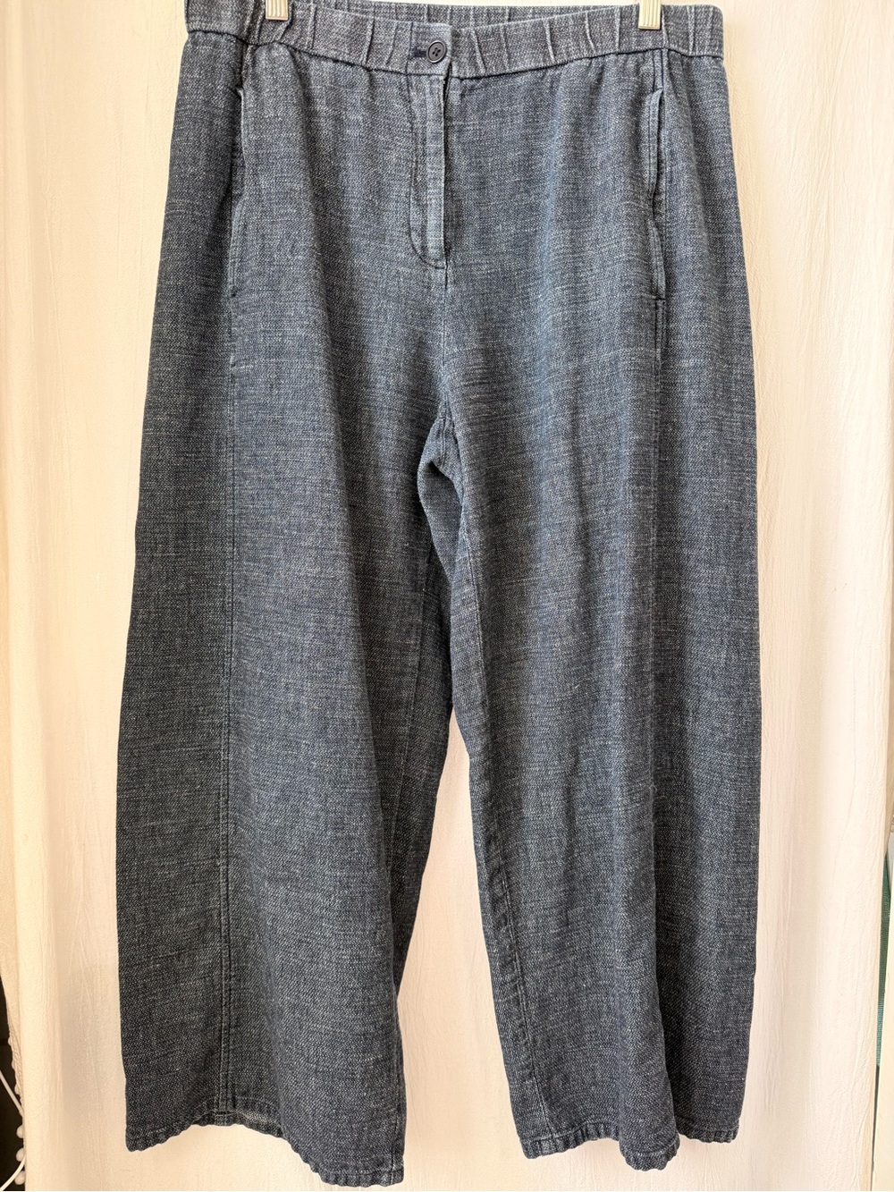 Eileen Fisher Wide-Leg Pull-On Pants, sz M
